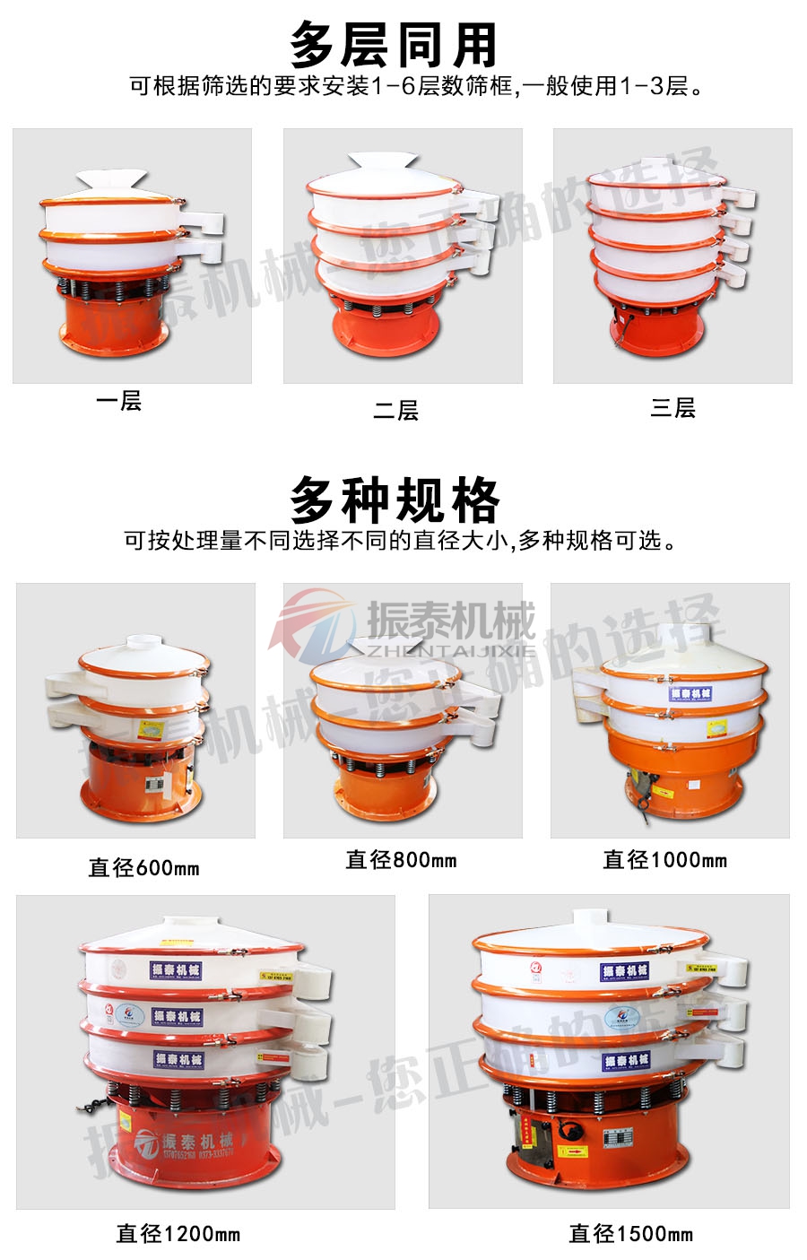 防腐蝕振動篩多層多規格 防腐蝕振動篩多層多規格